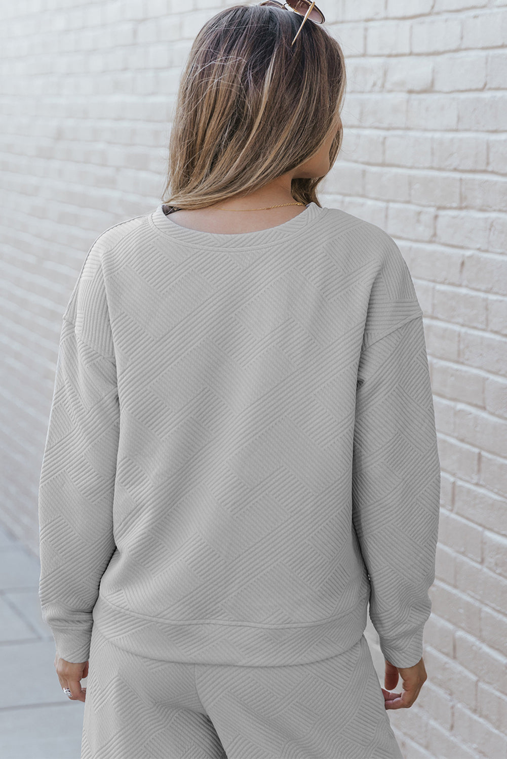 Grey store women's fashionable loose tops