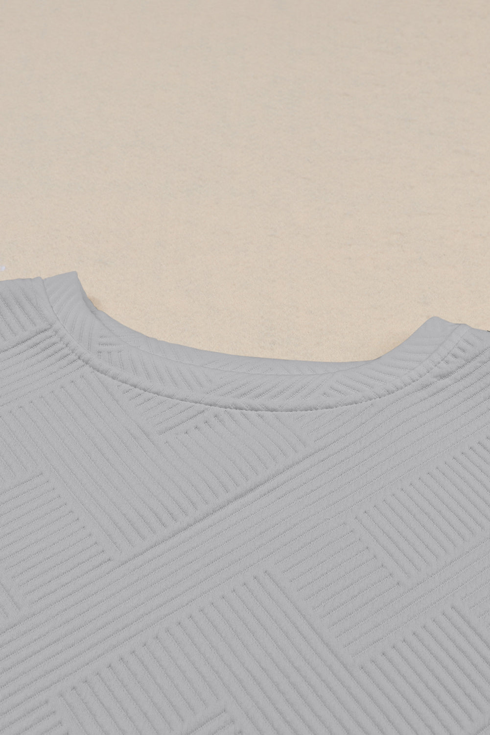 Stylish Gray Women's T-Shirt & Pants Set - Ultra Loose