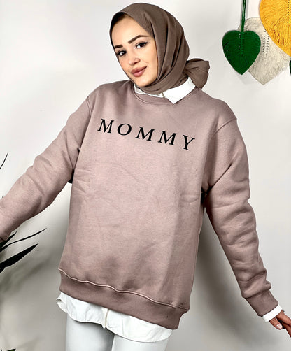 Maternity Sweatshirt Oversized Soft Mink (MINK)