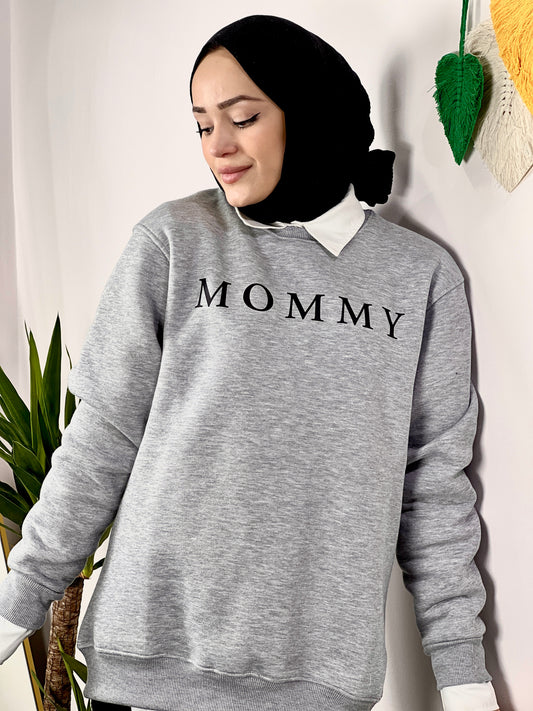 Maternity Sweatshirt Oversized Soft Mink (GREY)
