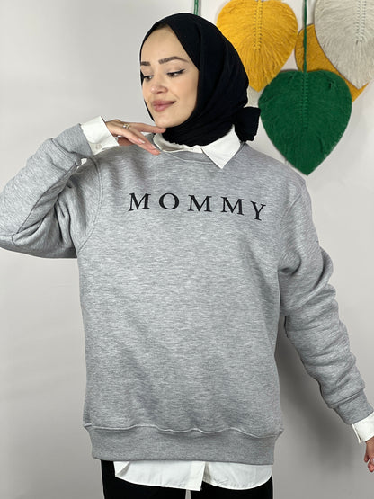 Maternity Sweatshirt Oversized Soft Mink (GREY)