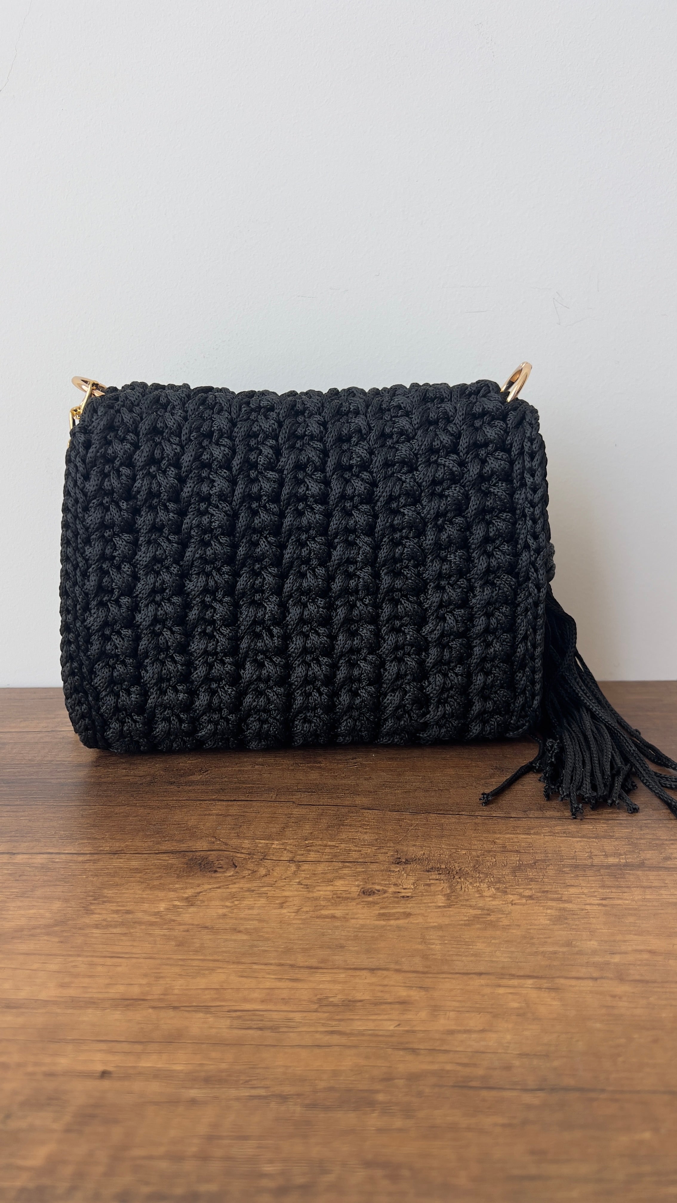 CHQEL Evening Clutch Bag for Women,  Handmade Crochet  Macrame  Yarn  Wedding Party Purse, Small Flap Formal Crossbody Handbag Evening Clutch