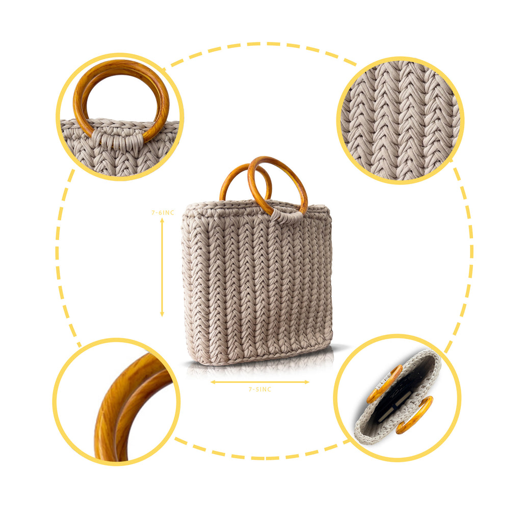 CHQEL Evening Clutch Bag for Women, Handmade Crochet Wedding Party Purse, Small Flap Formal Crossbody Handbag Evening Clutch