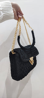 Handmade Crochet Macrame Clutch Bag - Stylish Evening Crossbody Purse for Women’s Weddings and Parties