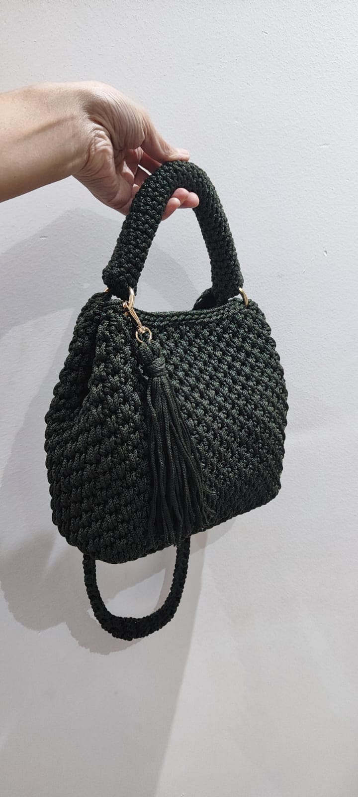 CHQEL Evening Clutch Bag for Women,  Handmade Crochet  Macrame  Yarn  Wedding Party Purse, Small Flap Formal Crossbody Handbag Evening Clutch