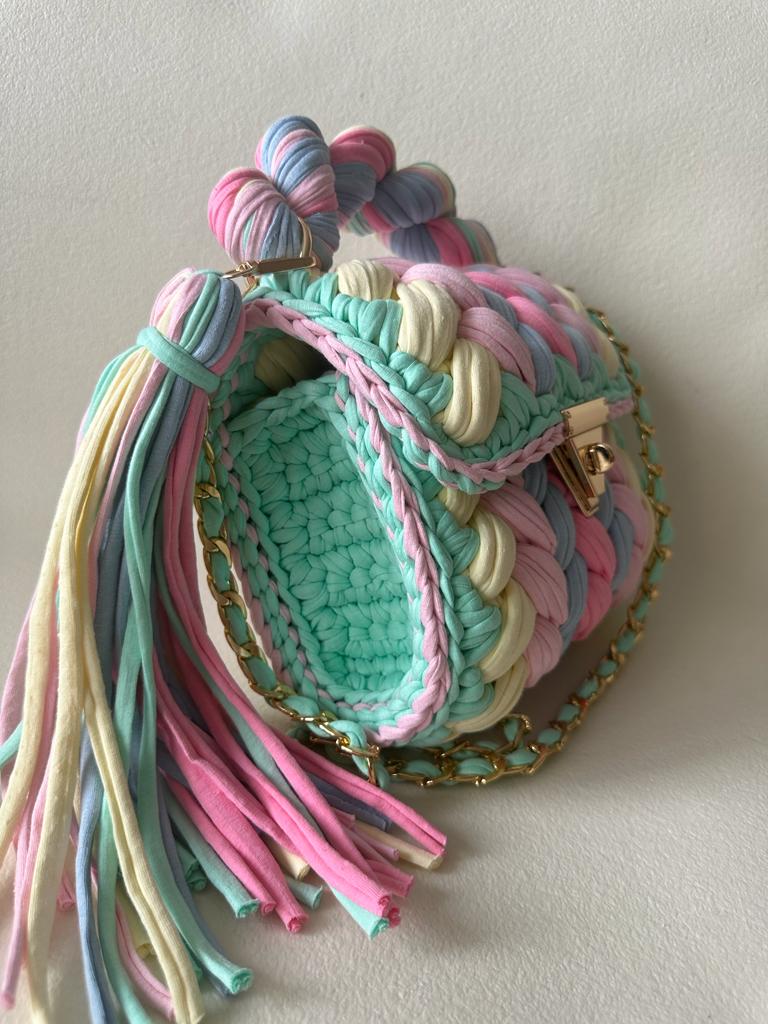 Crochet Evening Wedding Party Clutch Bag (BABY)