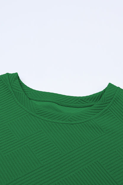 Stylish Dark Green Women's T-Shirt & Pants Set - Relaxed Fit