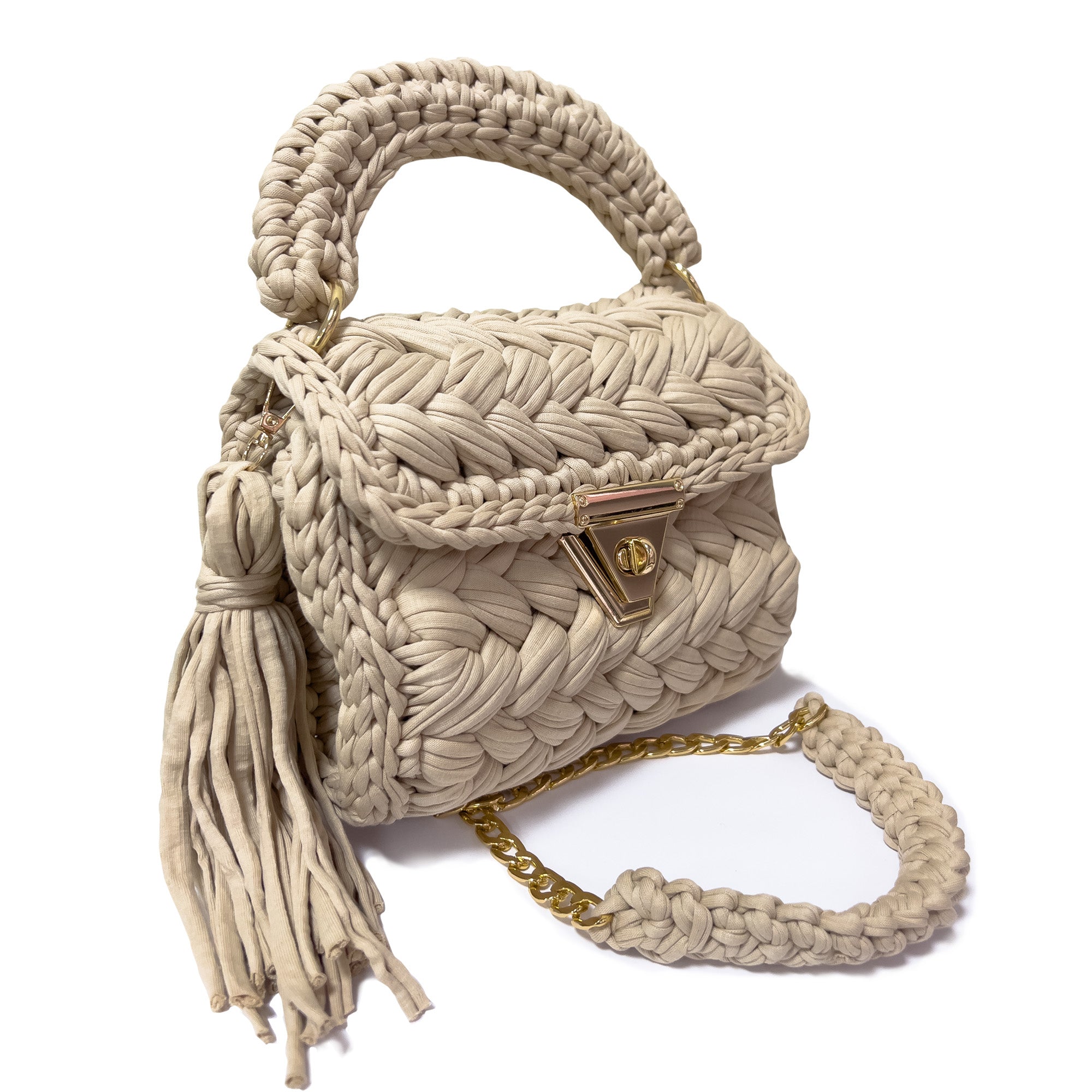 CHQEL Evening Clutch Bag for Women, Handmade Crochet Wedding Party Purse, Small Flap Formal Crossbody Handbag Evening Clutch