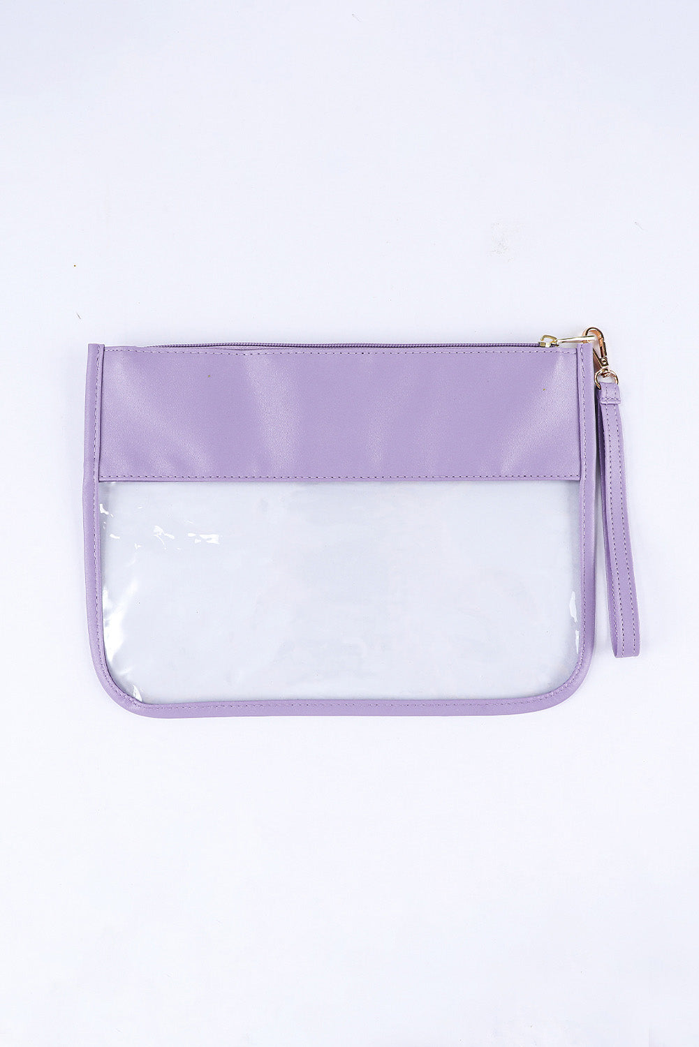 Pink PLANE Transparent Pouch with Zip Bag - Secure & Stylish