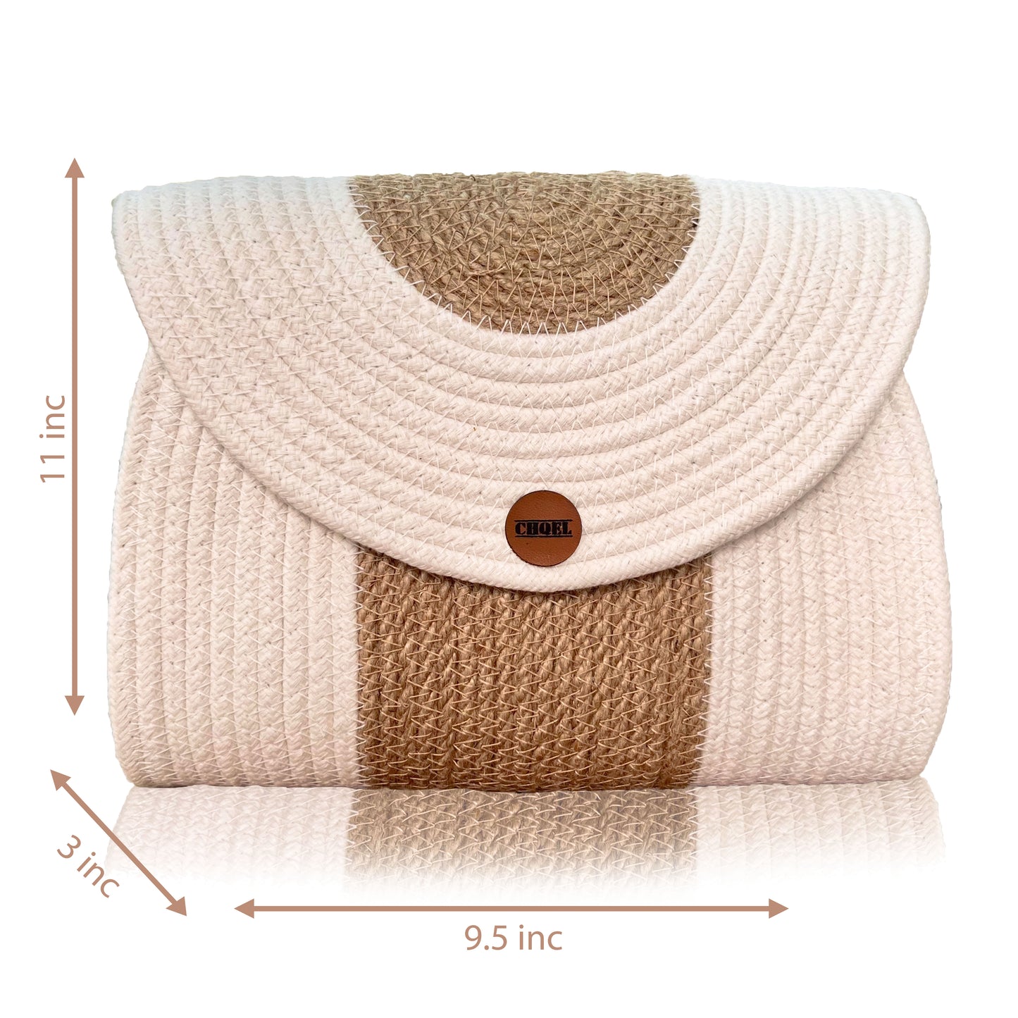Cotton Rope Clutch Bag for Evening & Wedding (PRETTY)