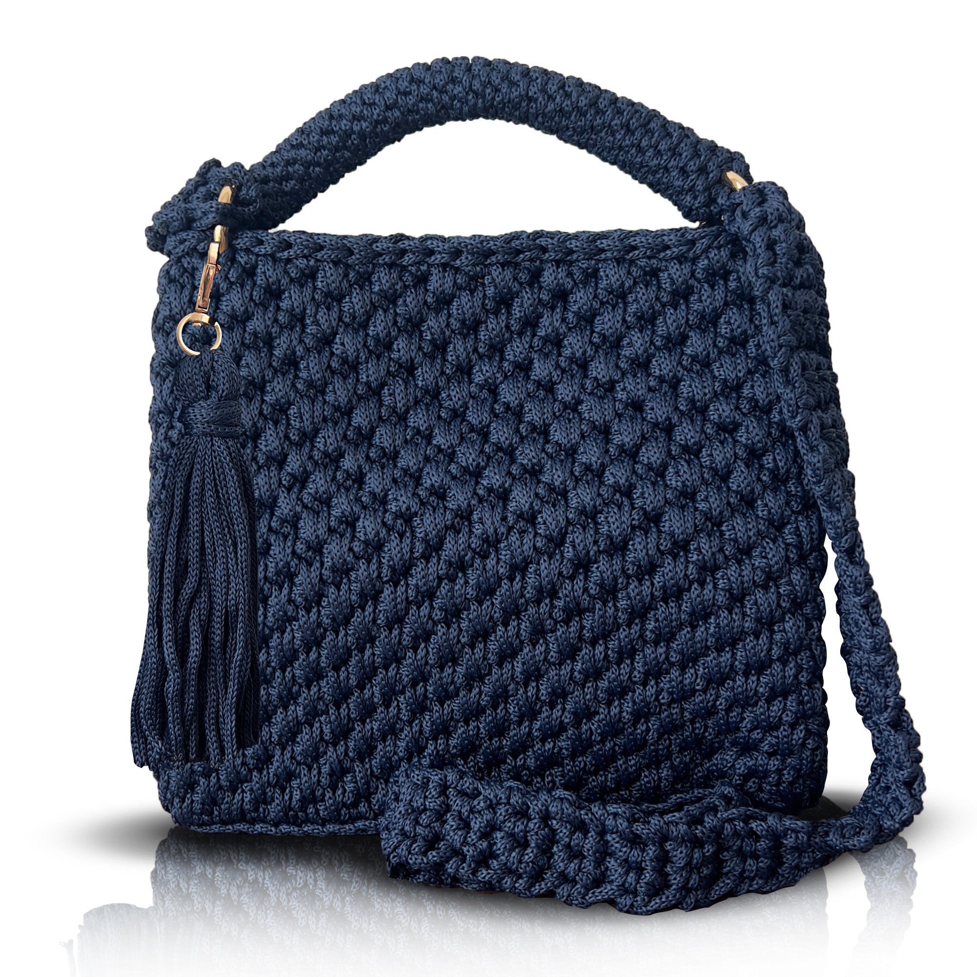CHQEL Evening Clutch Bag for Women,  Handmade Crochet  Macrame  Yarn  Wedding Party Purse, Small Flap Formal Crossbody Handbag Evening Clutch