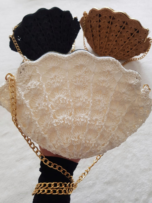 CHQEL Evening Straw Rope Clutch Bag for Women, Handmade Crochet Wedding Party Purse, Small Flap Formal Crossbody Handbag Evening Clutch Bag ürününün kopyası - CHQEL